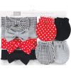 imageHudson Baby Baby Girls Cotton Headband and Scratch Mitten SetHoundstooth