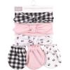 imageHudson Baby Baby Girls Cotton Headband and Scratch Mitten SetLady Bug