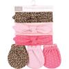 imageHudson Baby Baby Girls Cotton Headband and Scratch Mitten SetLeopard
