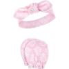 imageHudson Baby Baby Girls Cotton Headband and Scratch Mitten SetPeacock