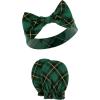 imageHudson Baby Baby Girls Cotton Headband and Scratch Mitten SetPoinsettia