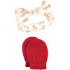 imageHudson Baby Baby Girls Cotton Headband and Scratch Mitten SetReindeer