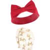 imageHudson Baby Baby Girls Cotton Headband and Scratch Mitten SetReindeer