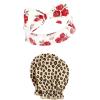 imageHudson Baby Baby Girls Cotton Headband and Scratch Mitten SetRose Leopard
