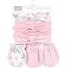imageHudson Baby Baby Girls Cotton Headband and Scratch Mitten SetRoses