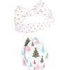 imageHudson Baby Baby Girls Cotton Headband and Scratch Mitten SetSparkle Trees
