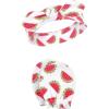 imageHudson Baby Baby Girls Cotton Headband and Scratch Mitten SetWatermelon