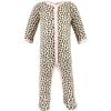 imageHudson Baby Unisex Baby Cotton Sleep and Play Bodysuit and Bandana Bib SetLeopard Hearts