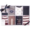 imageHudson Baby Unisex Baby Layette Boxed GiftsetBlue Football