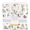 imageHudson Baby Unisex Baby Premium Quilted Long Sleeve Sleeping Bag and Wearable BlanketForest Animals