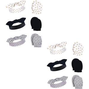 imageHudson Baby Baby Girls Cotton Headband and Scratch Mitten Multipack SetXoxo 12piece