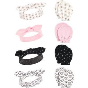 imageHudson Baby Baby Girls Cotton Headband and Scratch Mitten SetSunshine