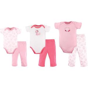 imageHudson Baby Unisex Baby Layette Boxed GiftsetFox  Pink