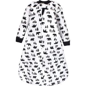 imageHudson Baby Unisex Baby Premium Quilted Long Sleeve Sleeping Bag and Wearable BlanketBear Cabin