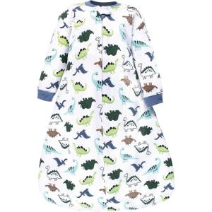 imageHudson Baby Unisex Baby Premium Quilted Long Sleeve Sleeping Bag and Wearable BlanketDinosaurs