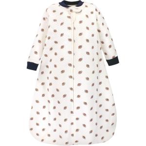 imageHudson Baby Unisex Baby Premium Quilted Long Sleeve Sleeping Bag and Wearable BlanketFootball