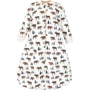 imageHudson Baby Unisex Baby Premium Quilted Long Sleeve Sleeping Bag and Wearable BlanketMoose Bear