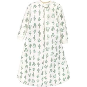 imageHudson Baby Unisex Baby Premium Quilted Long Sleeve Sleeping Bag and Wearable BlanketNeutral Cactus