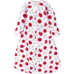 imageHudson Baby Unisex Baby Premium Quilted Long Sleeve Sleeping Bag and Wearable BlanketPoppy Daisy