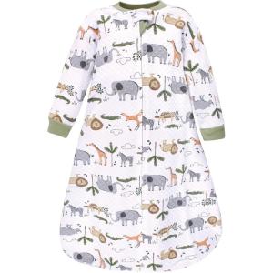 imageHudson Baby Unisex Baby Premium Quilted Long Sleeve Sleeping Bag and Wearable BlanketSafari Life