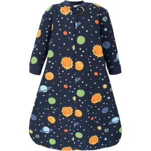 imageHudson Baby Unisex Baby Premium Quilted Long Sleeve Sleeping Bag and Wearable BlanketSolar System