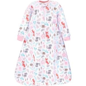imageHudson Baby Unisex Baby Premium Quilted Long Sleeve Sleeping Bag and Wearable BlanketWoodland Fox
