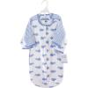 imageHudson Baby BabyCotton LongSleeve Wearable Sleeping Bag Sack BlanketBlue Whales