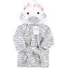 imageHudson Baby Unisex Baby Plush Animal Face BathrobeGray Zebra
