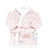 imageHudson Baby Unisex Baby Plush Animal Face BathrobePink Polka Dot