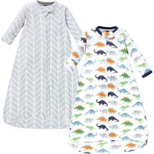 imageHudson Baby BabyCotton LongSleeve Wearable Sleeping Bag Sack BlanketDinosaurs