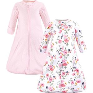 imageHudson Baby BabyCotton LongSleeve Wearable Sleeping Bag Sack BlanketFloral Bouquet Long Sleeve