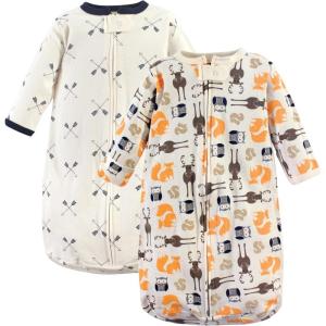 imageHudson Baby BabyCotton LongSleeve Wearable Sleeping Bag Sack BlanketForest