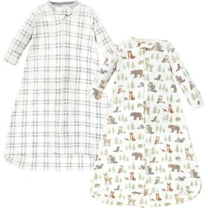 imageHudson Baby BabyCotton LongSleeve Wearable Sleeping Bag Sack BlanketForest Animals