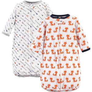 imageHudson Baby BabyCotton LongSleeve Wearable Sleeping Bag Sack BlanketFoxes