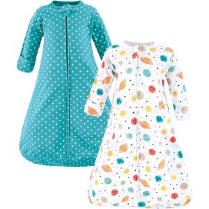 imageHudson Baby BabyCotton LongSleeve Wearable Sleeping Bag Sack BlanketHappy Planets