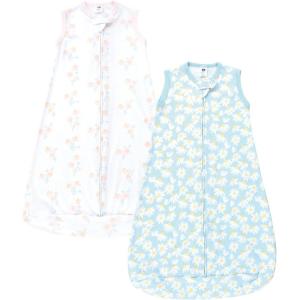 imageHudson Baby BabyCotton LongSleeve Wearable Sleeping Bag Sack BlanketMixed Daisy