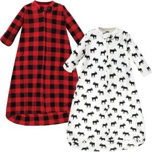 imageHudson Baby BabyCotton LongSleeve Wearable Sleeping Bag Sack BlanketMoose