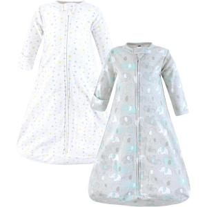 imageHudson Baby BabyCotton LongSleeve Wearable Sleeping Bag Sack BlanketNeutral New Elephant