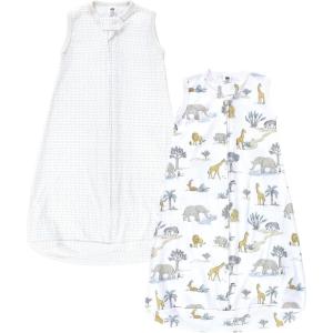 imageHudson Baby BabyCotton LongSleeve Wearable Sleeping Bag Sack BlanketNeutral Safari World Sleeveless