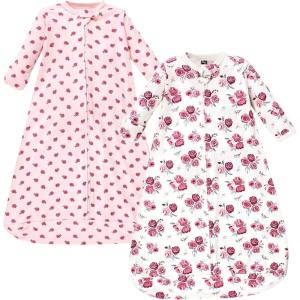 imageHudson Baby BabyCotton LongSleeve Wearable Sleeping Bag Sack BlanketRose