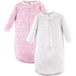 imageHudson Baby BabyCotton LongSleeve Wearable Sleeping Bag Sack BlanketScript