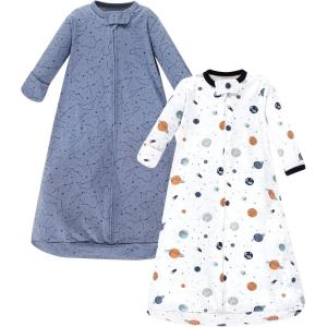 imageHudson Baby BabyCotton LongSleeve Wearable Sleeping Bag Sack BlanketSpace