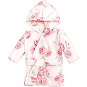 imageHudson Baby Unisex Baby Plush Animal Face BathrobeBlush Rose