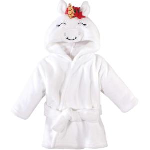 imageHudson Baby Unisex Baby Plush Animal Face BathrobeChristmas Unicorn