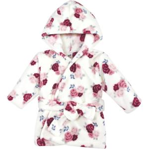 imageHudson Baby Unisex Baby Plush Animal Face BathrobeFloral