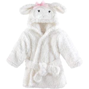 imageHudson Baby Unisex Baby Plush Animal Face BathrobeGirl Lamb
