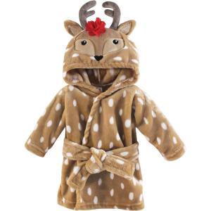 imageHudson Baby Unisex Baby Plush Animal Face BathrobeGirl Reindeer