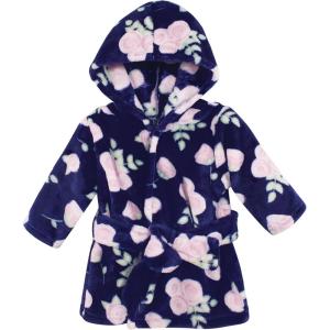 imageHudson Baby Unisex Baby Plush Animal Face BathrobeNavy Rose