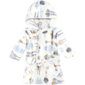 imageHudson Baby Unisex Baby Plush Animal Face BathrobeRoyal Safari