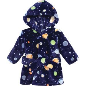 imageHudson Baby Unisex Baby Plush Animal Face BathrobeSolar System